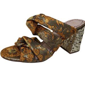 Muse by Marchesa | Iris Knotted Jacquard Dress Slide Sandal | Size 8M